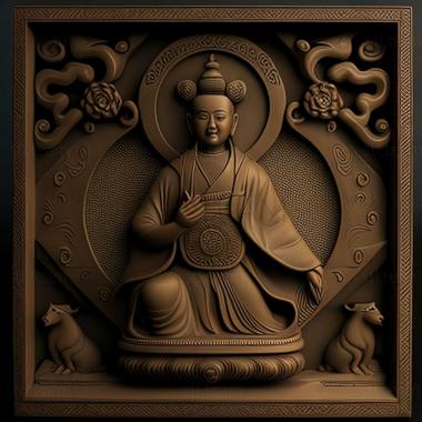 3D model Lama Tibetan (STL)